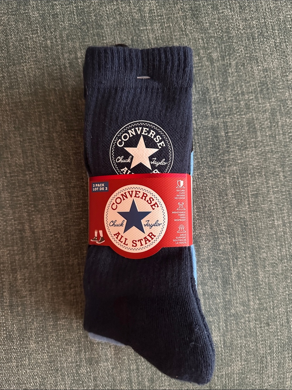 3 pack of Converse / Chuck Taylor socks